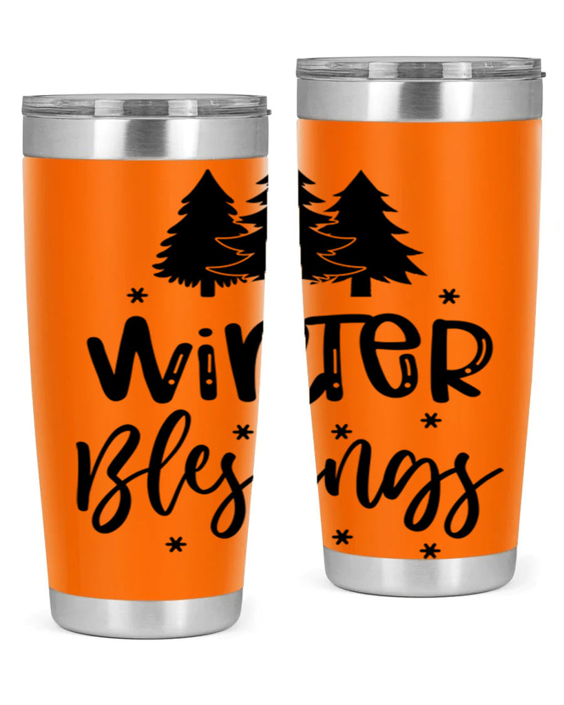 Winter Blessings 489#- winter- Tumbler