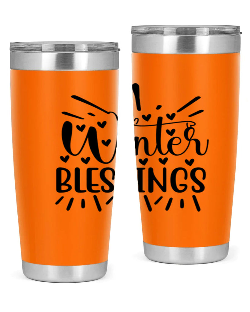 Winter Blessings 491#- winter- Tumbler