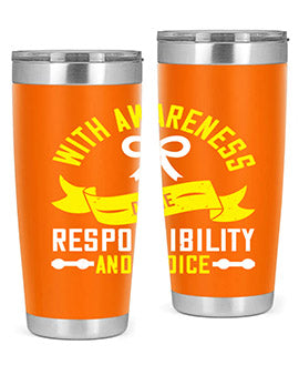 With awareness come responsibility and choice Style 5#- self awareness- Tumbler