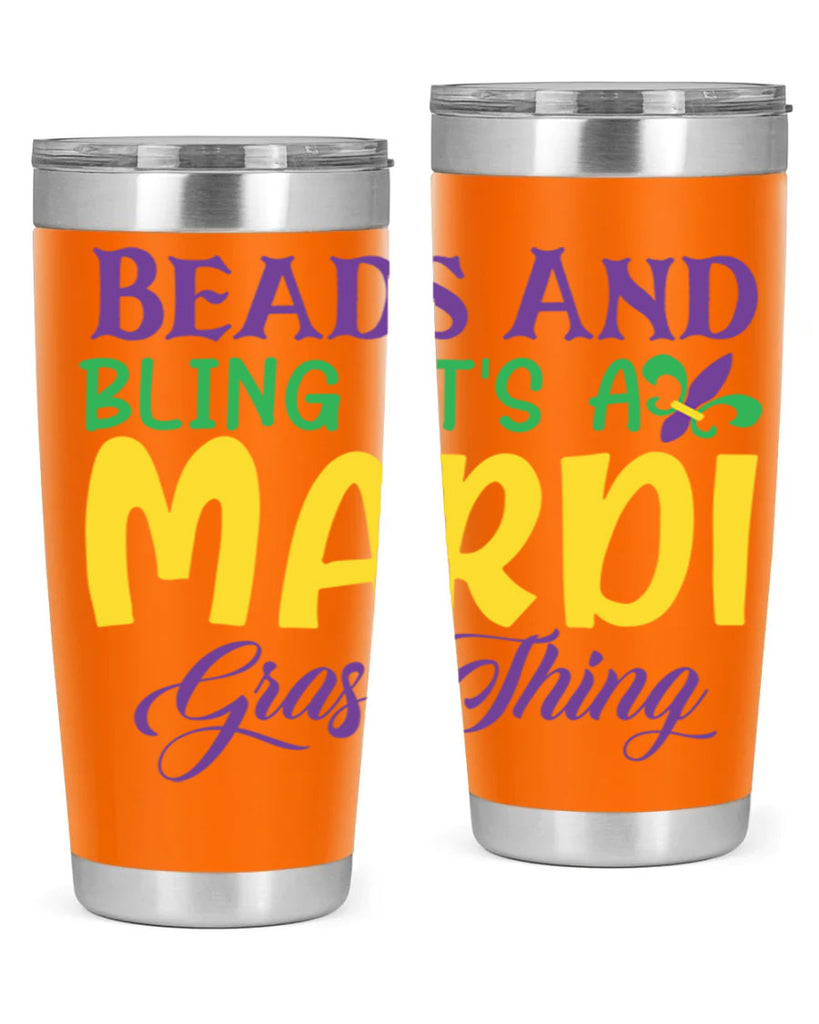 beads and bling its a mardi gras thing 86#- mardi gras- Tumbler