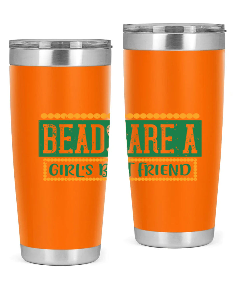 beads are a girls best friend 29#- mardi gras- Tumbler