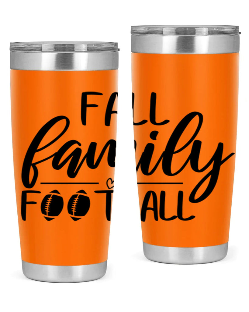 fall family football 100#- fall- Tumbler