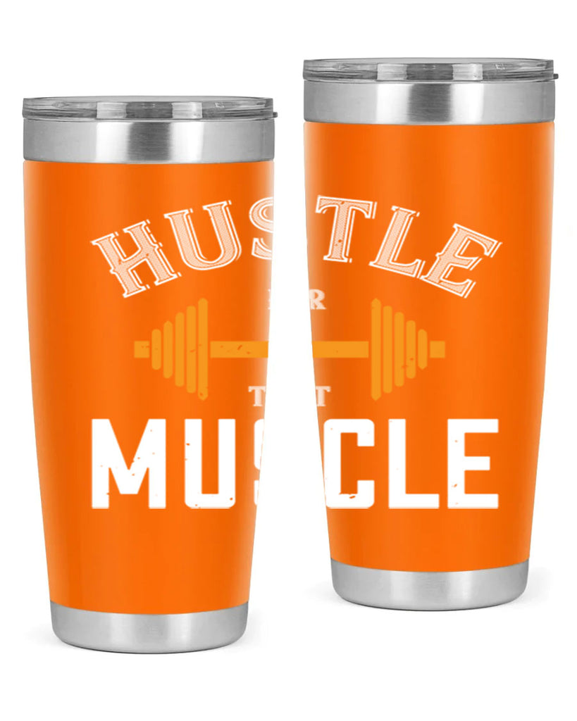 hustel for that muscle 92#- gym- Tumbler
