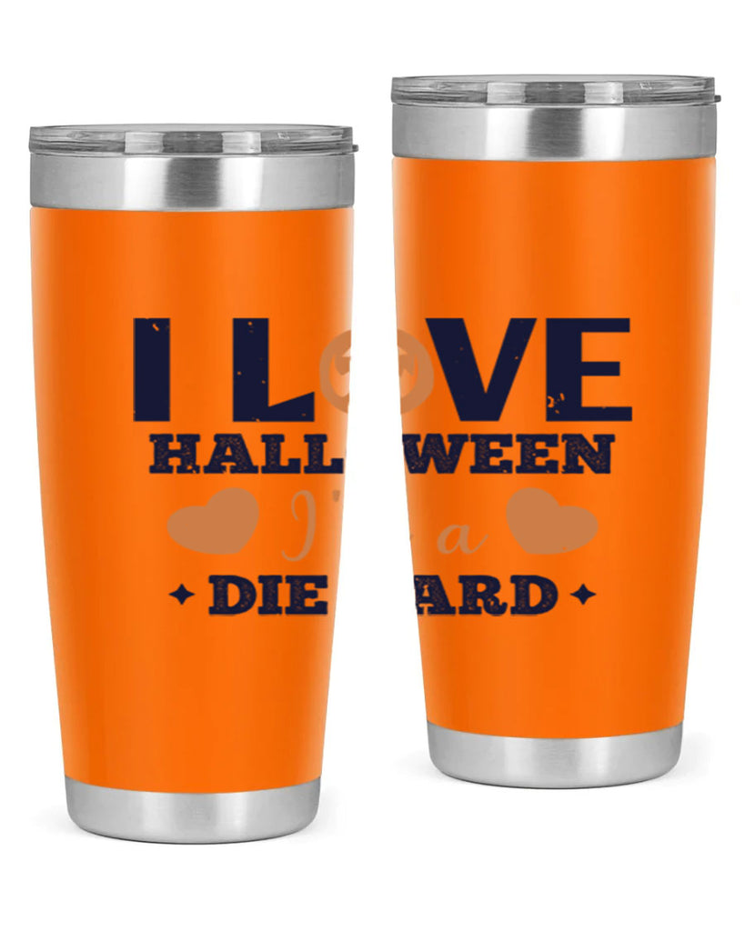 i love halloween im a die hard 150#- halloween- Tumbler