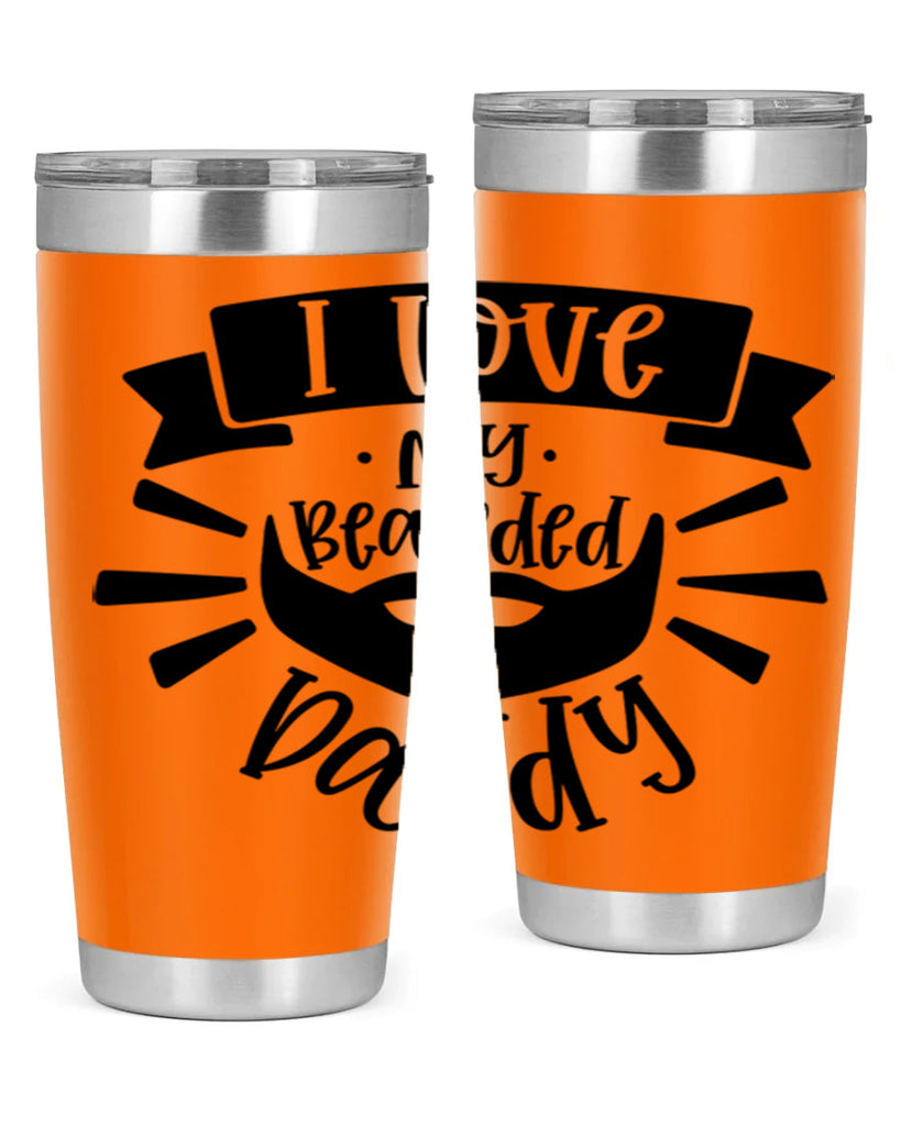 i love my bearded daddy 42#- fathers day- Tumbler