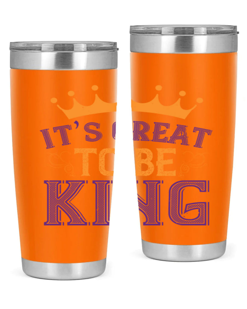 it’s great to be king 61#- mardi gras- Tumbler