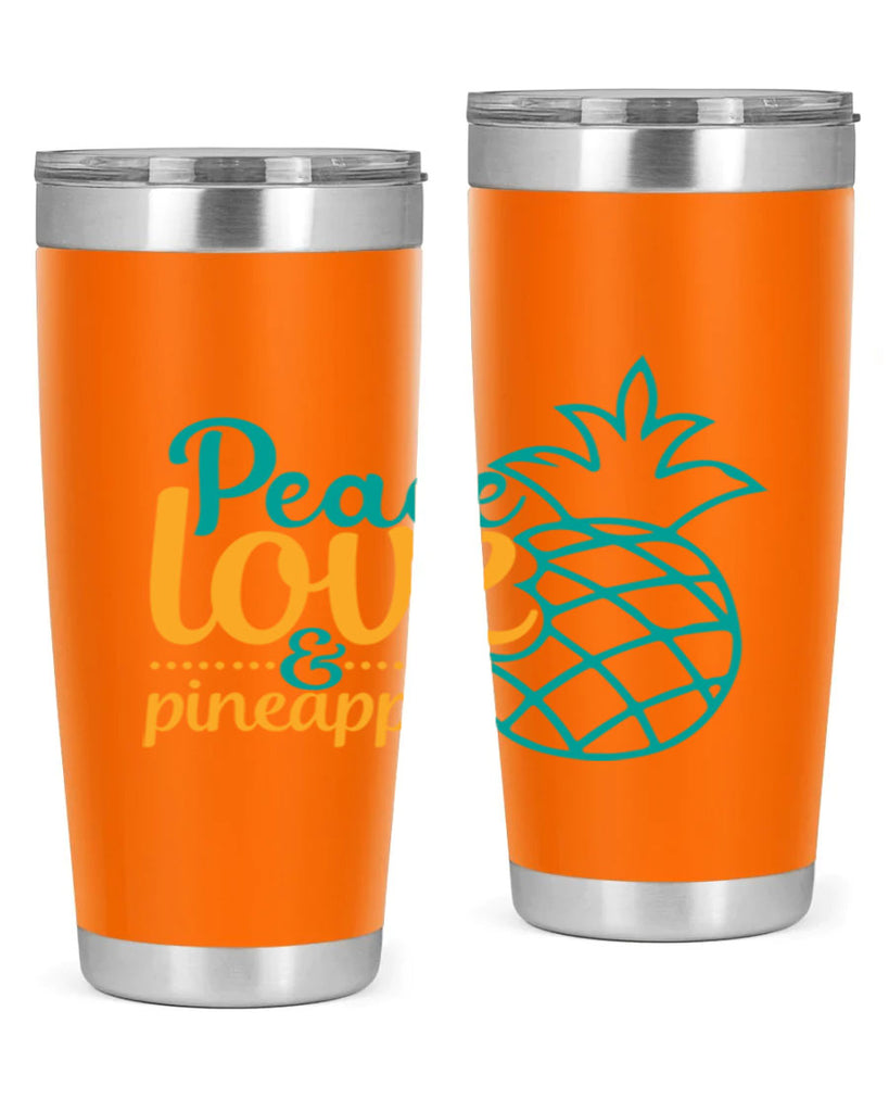peace love pineapple Style 82#- summer- Tumbler