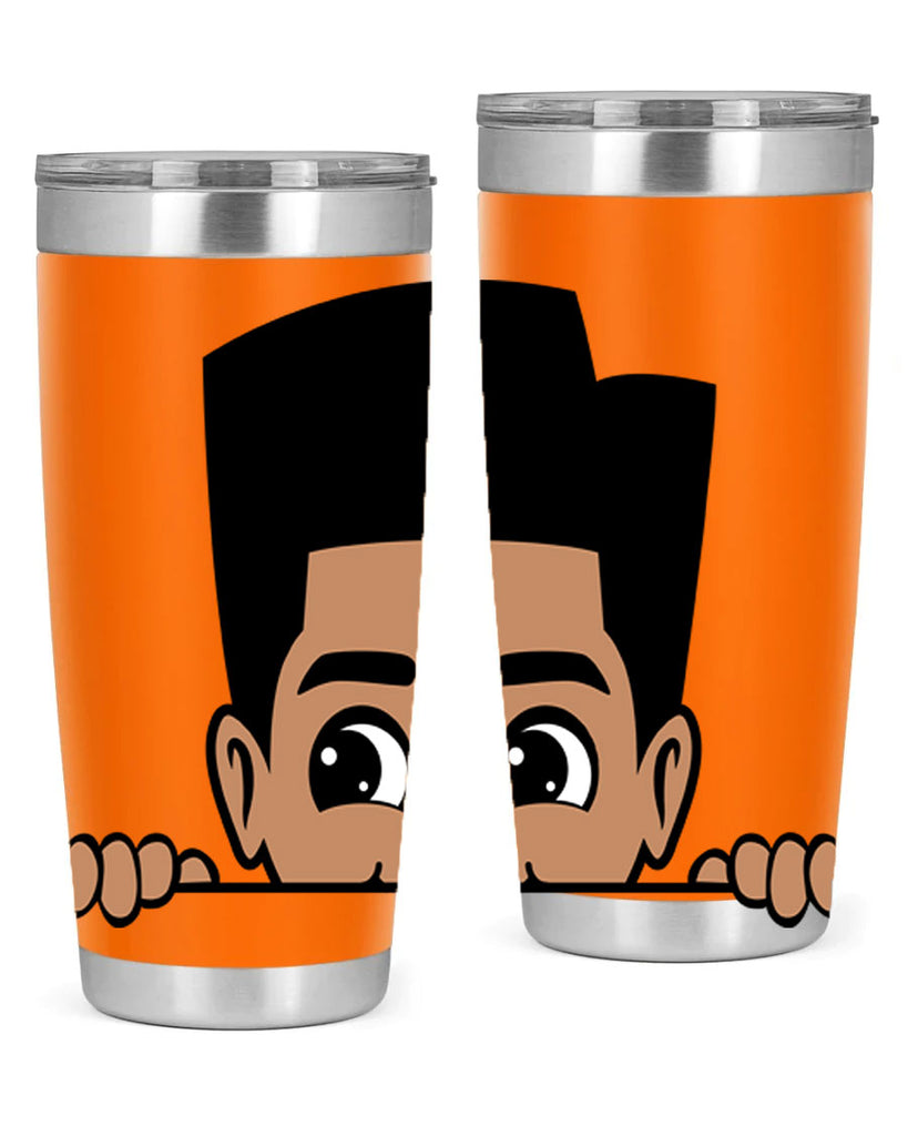 peekaboo boy 18#- black men - boys- tumbler