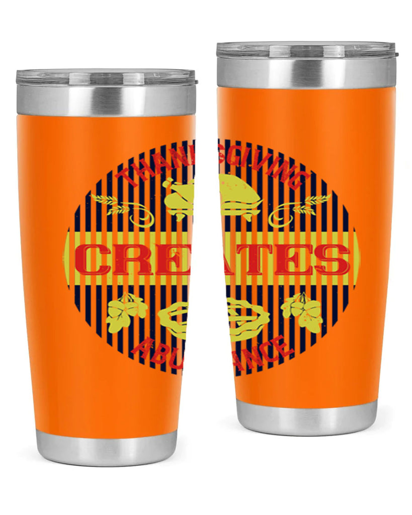 thanksgiving creates abundance 14#- thanksgiving- Tumbler