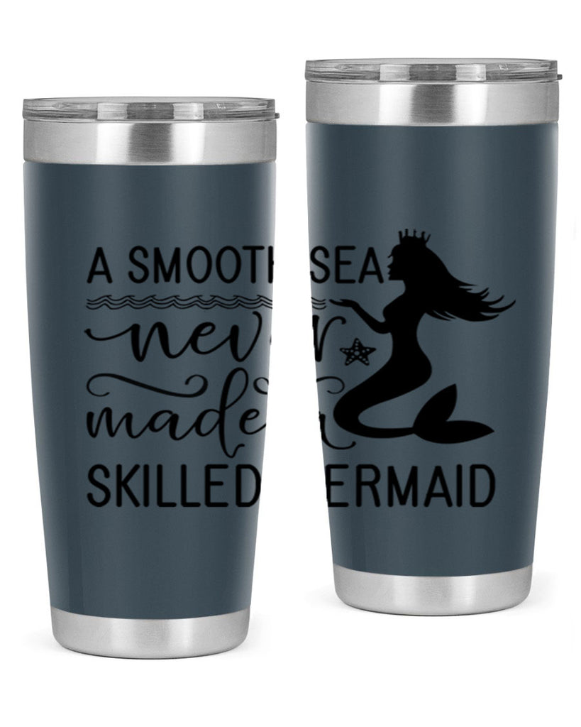 A smooth sea never made 12#- mermaid- Tumbler