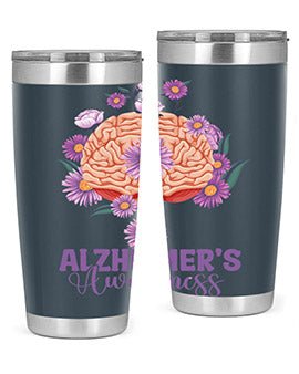 AlzheimerS Awareness Brain 12#- alzheimers- Tumbler