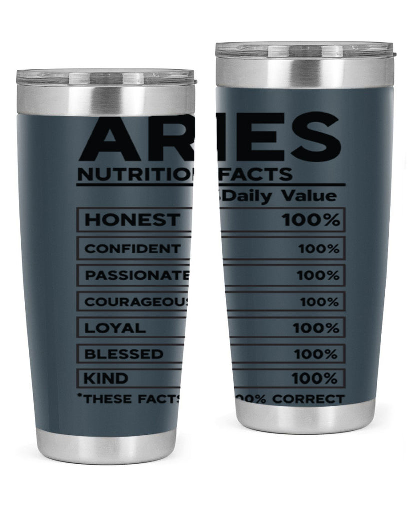 Aries Nutrition Facts 97#- zodiac- Tumbler