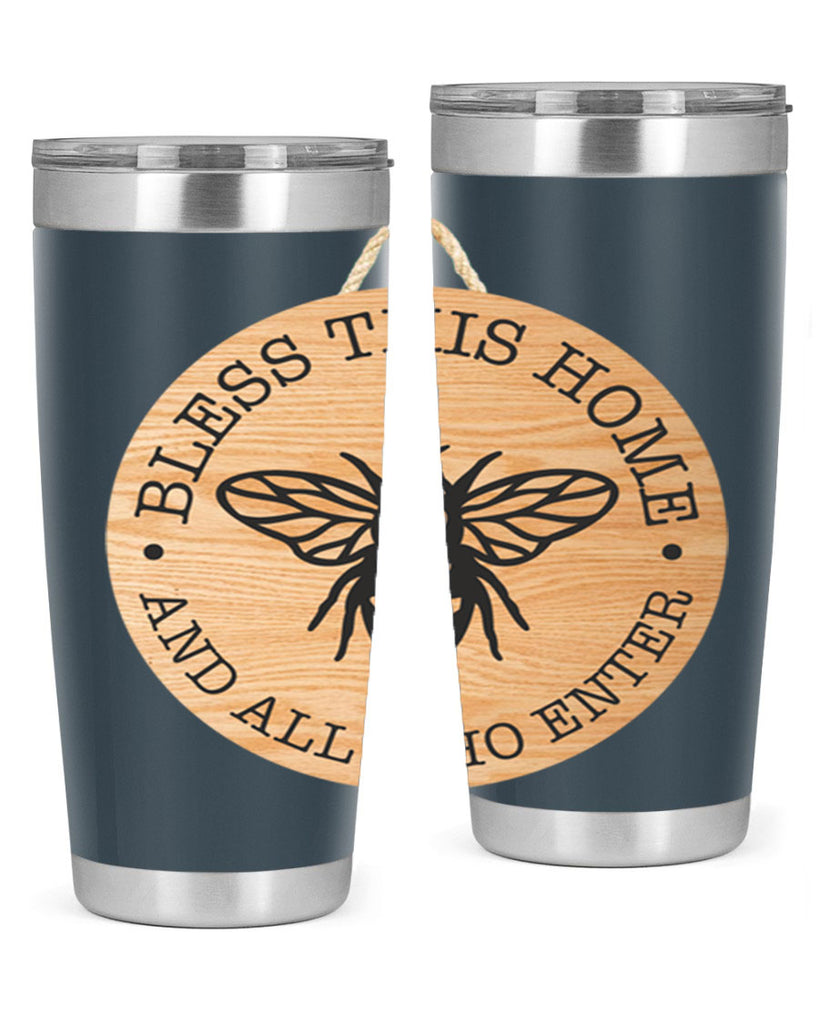 Bless this Home Bee Mockup58#- spring- Tumbler