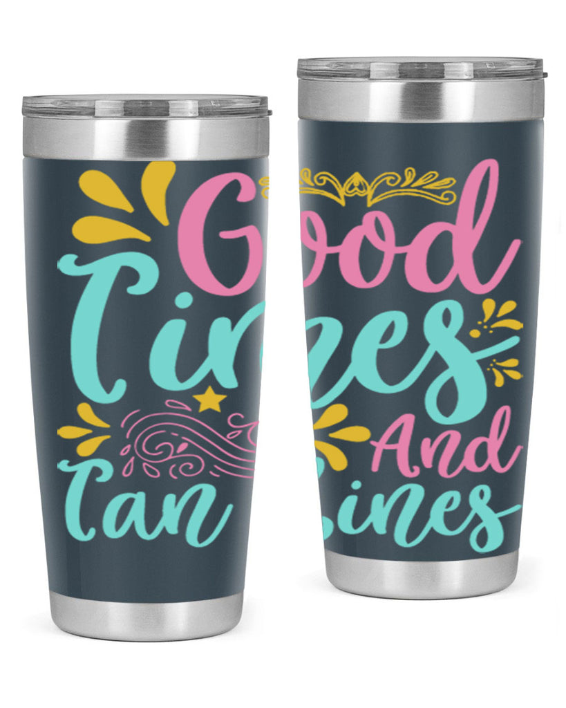 GOOD TIMES AND TAN LINES Style 65#- summer- Tumbler