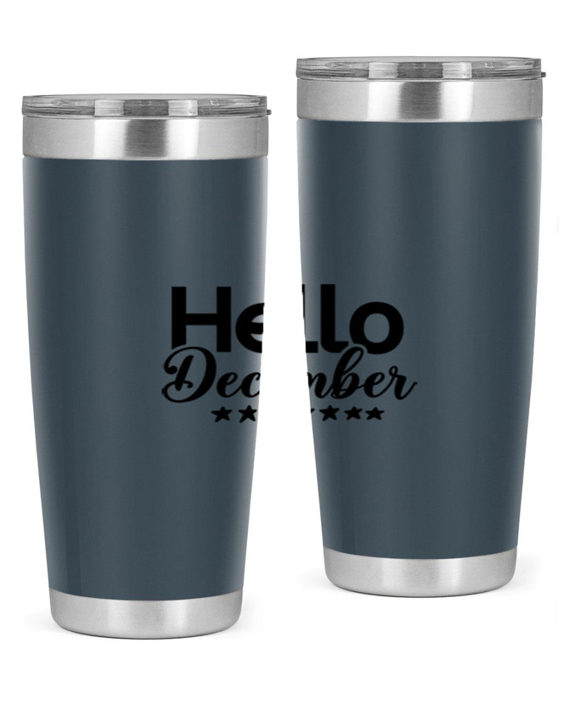 Hello December 156#- winter- Tumbler