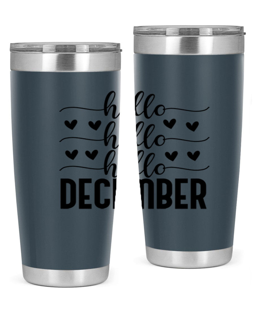 Hello December 157#- winter- Tumbler