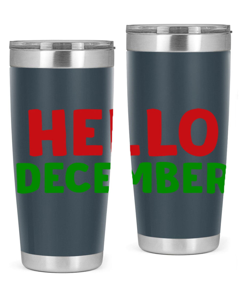 Hello December 158#- winter- Tumbler
