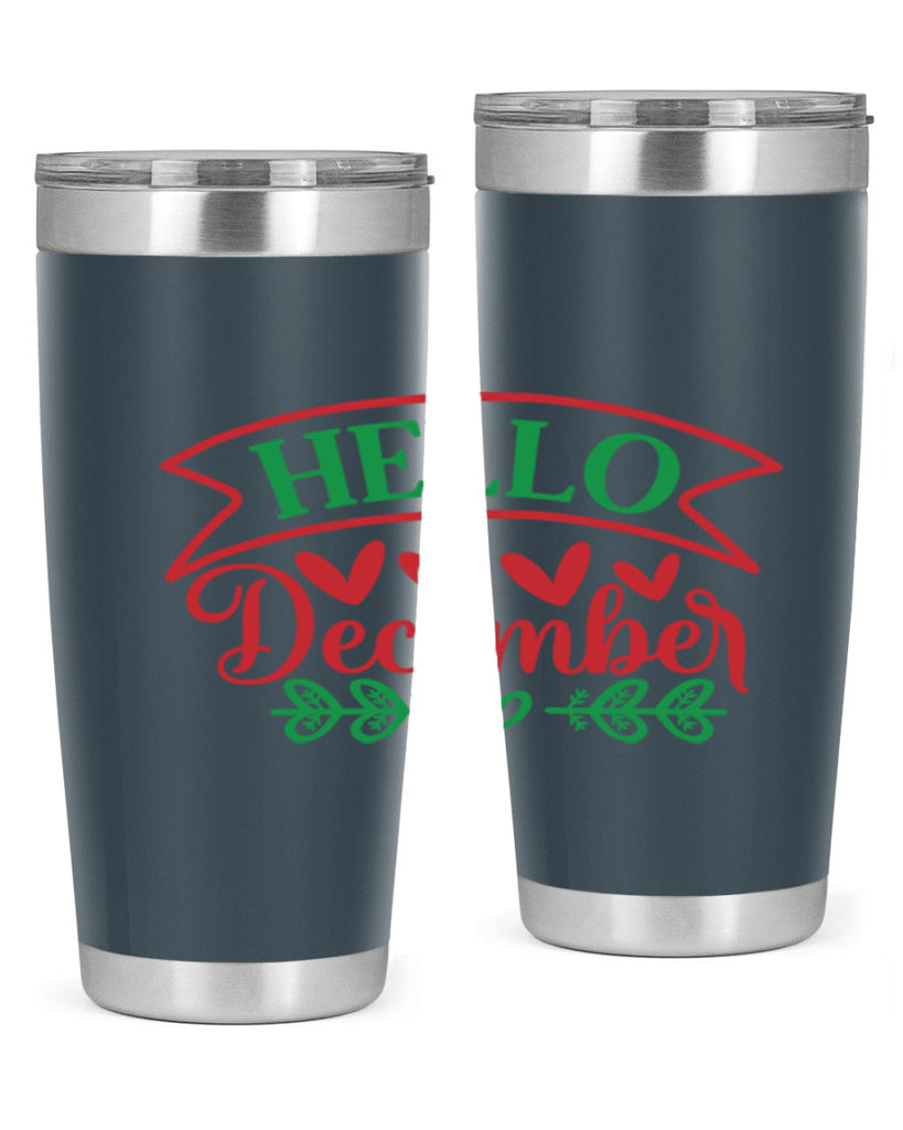 Hello December 159#- winter- Tumbler