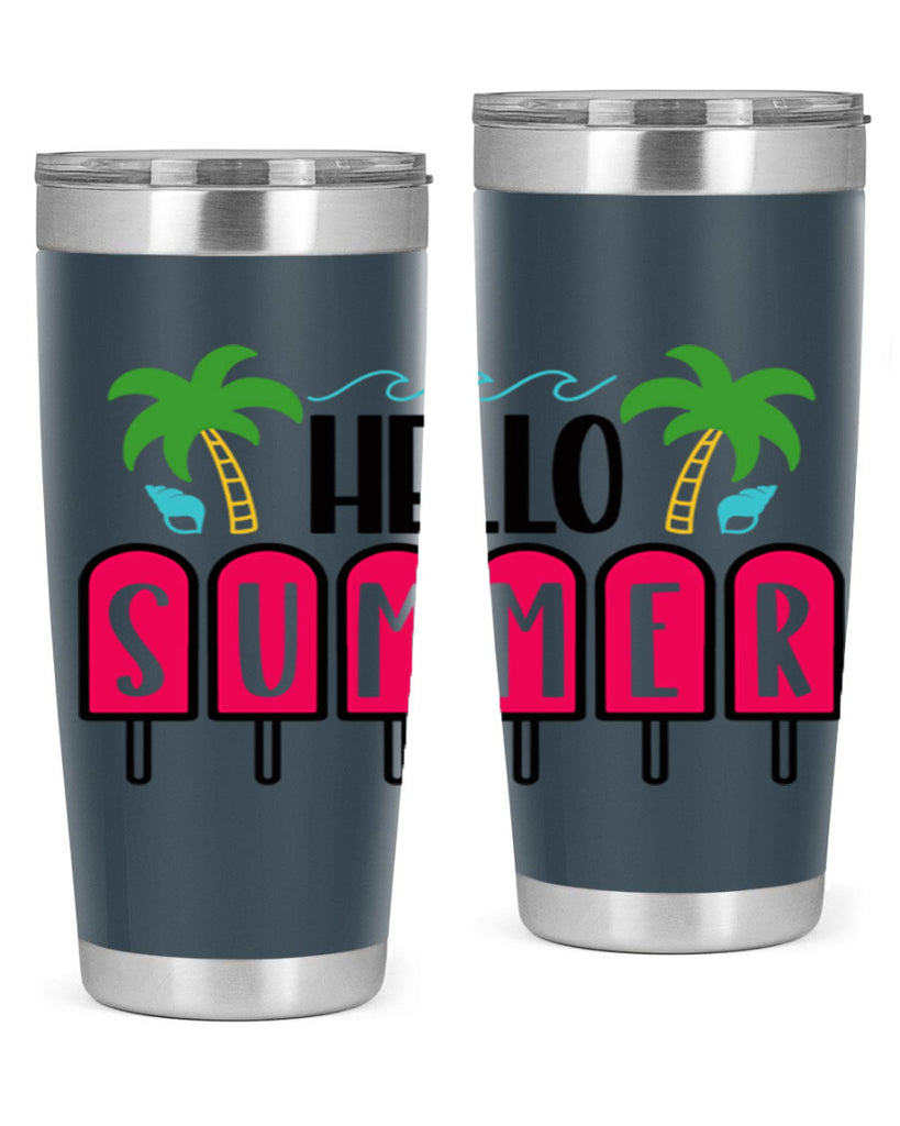 Hello Summer Style 39#- summer- Tumbler