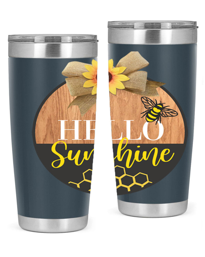 Hello Sunshine and bee Mockup215#- spring- Tumbler