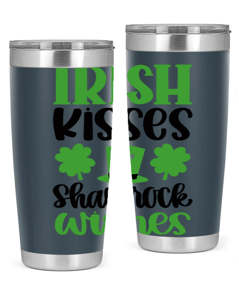 Irish Kisses Shamrock Wishes Style 81#- St Patricks Day- Tumbler