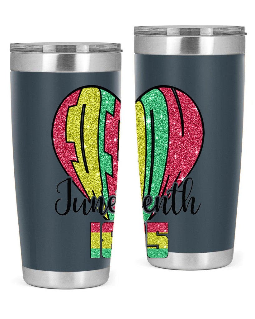 Juneteenth Since 1865 Heart 20#- Juneteenth- tumbler
