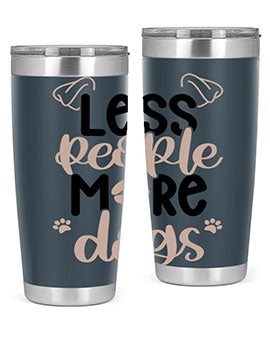 Less People More Dogs Style 18#- dog- Tumbler