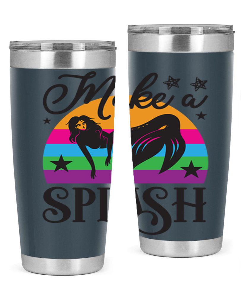 Make a splash 313#- mermaid- Tumbler
