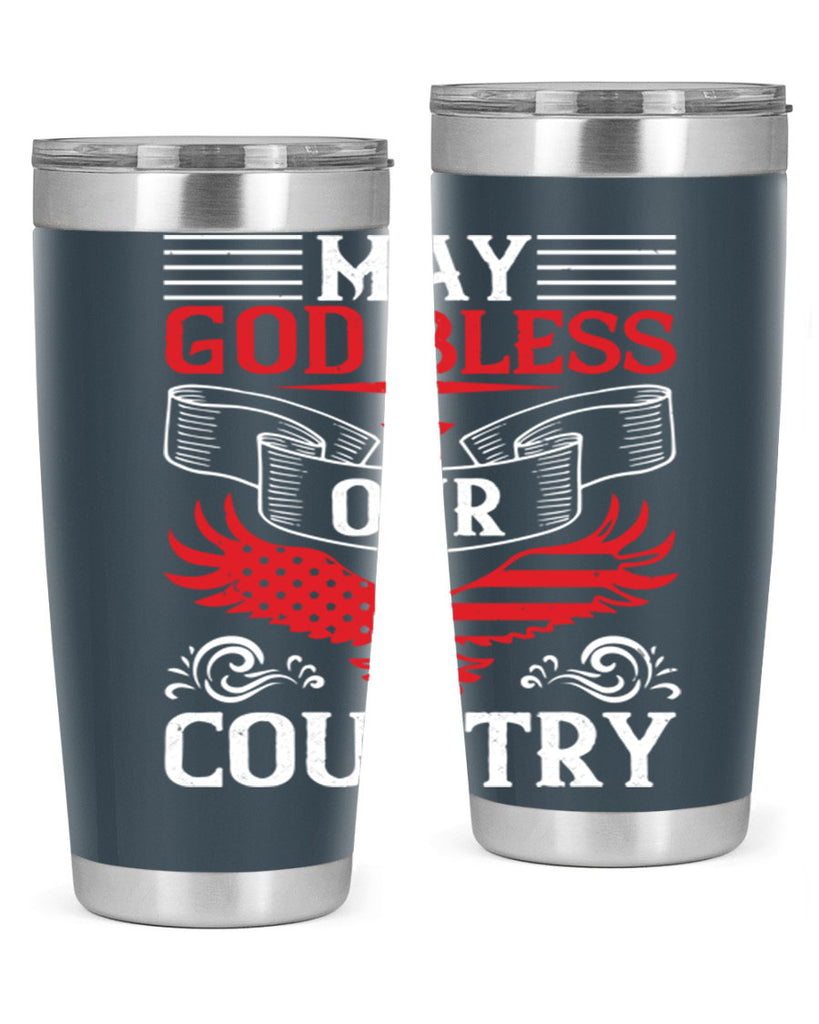 May God bless our country Style 133#- Fourt Of July- Tumbler