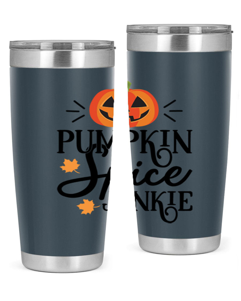 Pumpkinspicejunkie 568#- fall- Tumbler