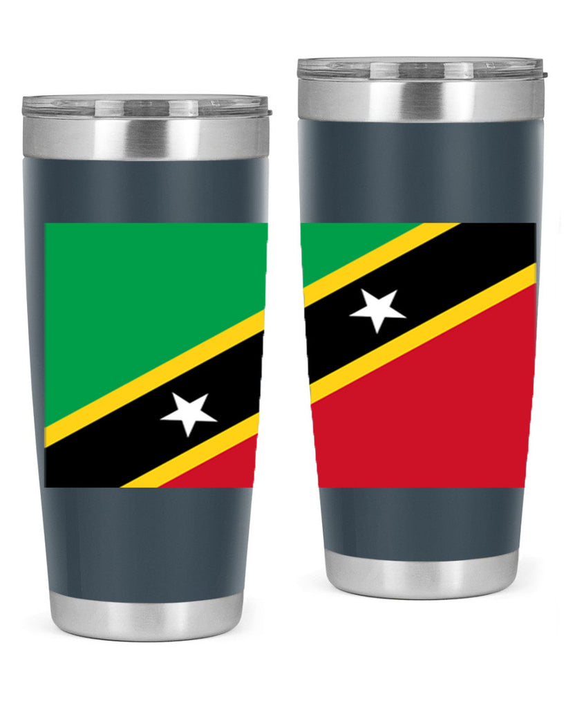 Saint Kitts and Nevis 52#- world flags- Tumbler