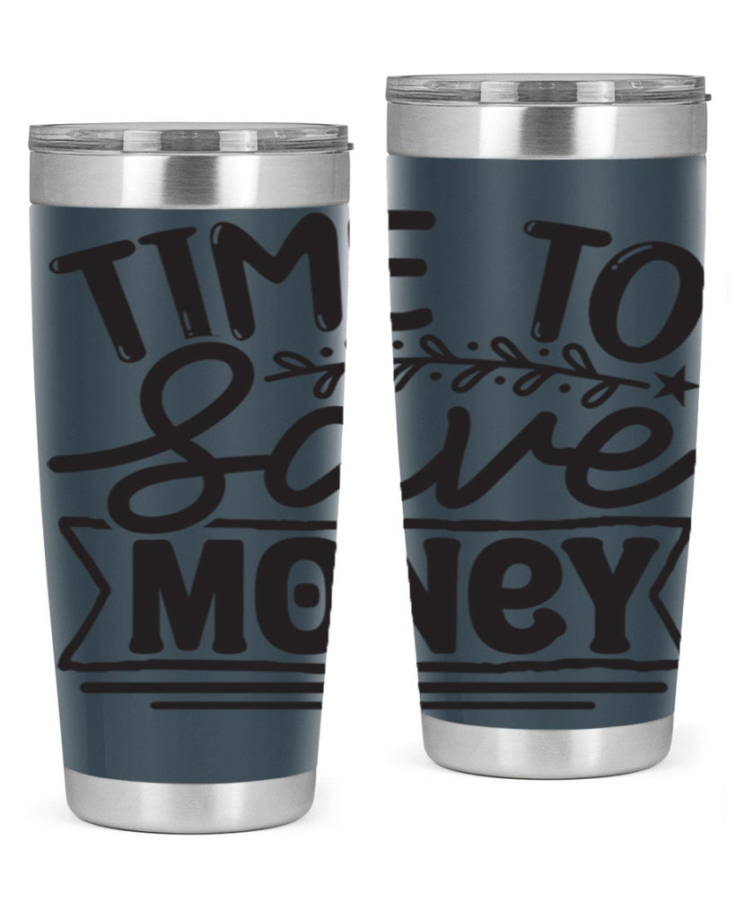 Time to save money 414#- winter- Tumbler