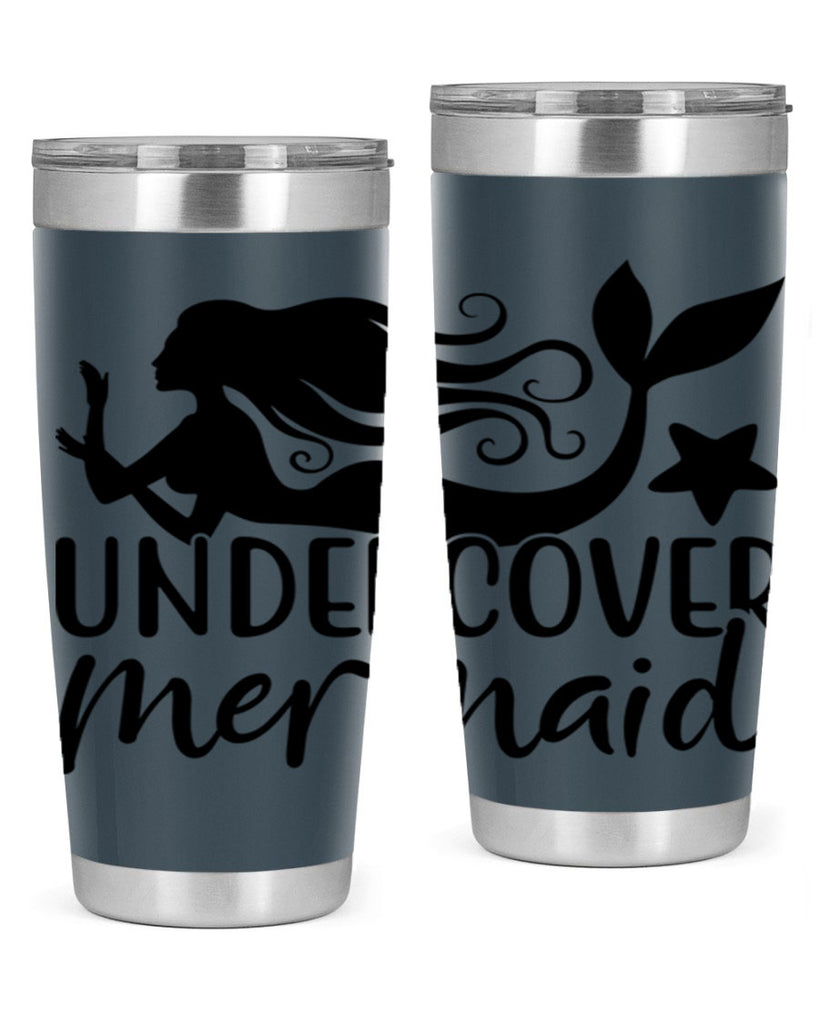 Undercover mermaid 657#- mermaid- Tumbler