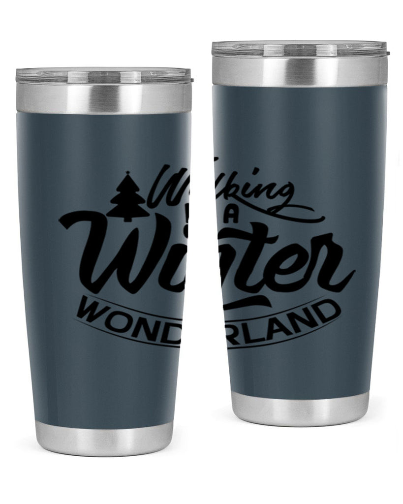 Walking In A Winter Wonderland 435#- winter- Tumbler
