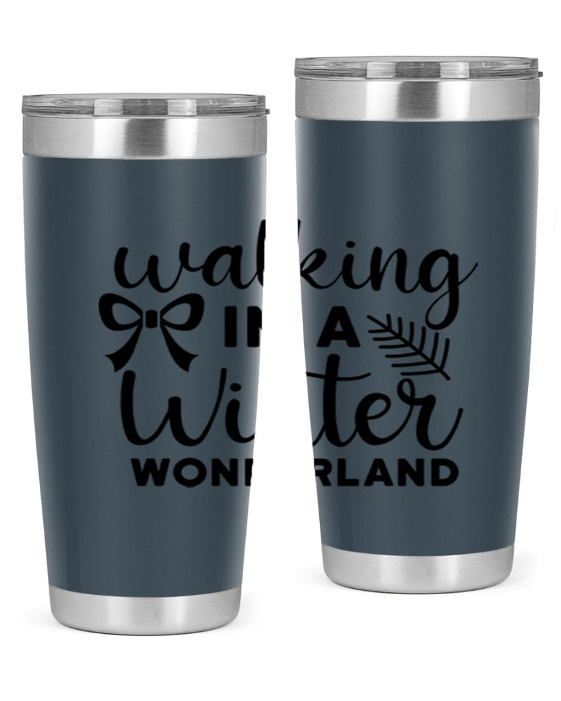 Walking In A Winter Wonderland 441#- winter- Tumbler