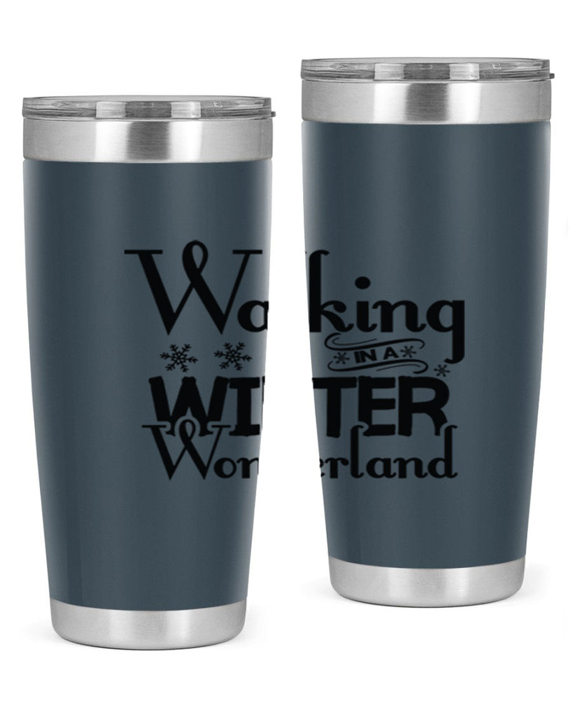Walking in a Winter Wonderland 437#- winter- Tumbler