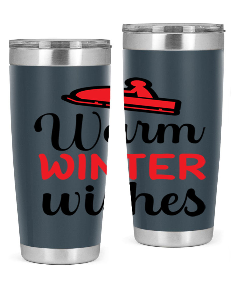 Warm winter wishes 452#- winter- Tumbler