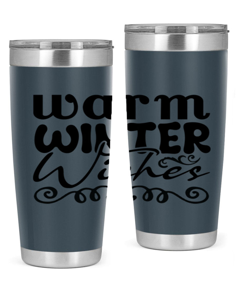 Warm winter wishes 461#- winter- Tumbler