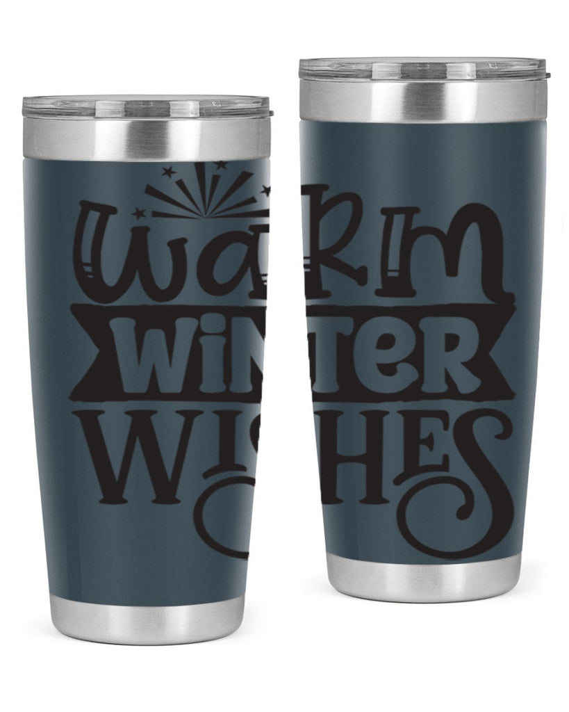 Warm winter wishes 462#- winter- Tumbler