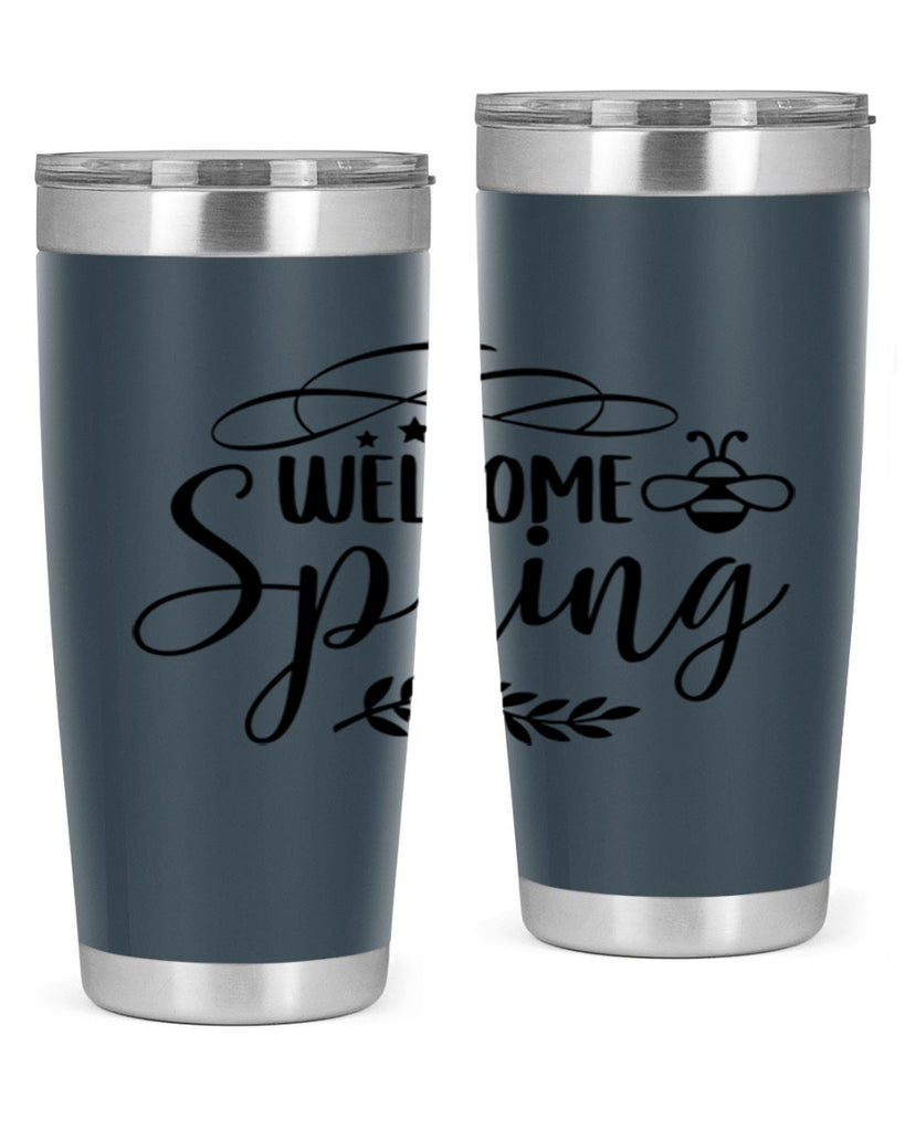 Welcome spring design  594#- spring- Tumbler