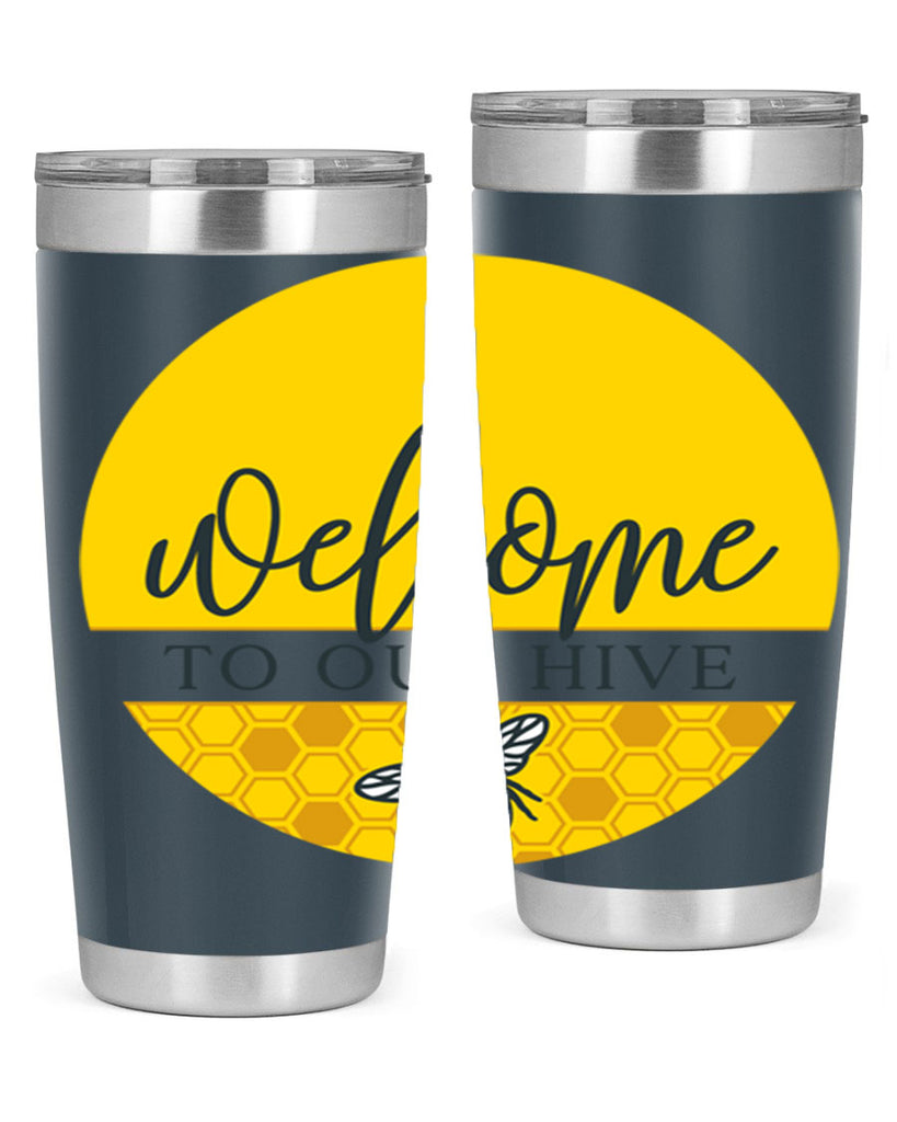 Welcome to our Hive complete yellow590#- spring- Tumbler