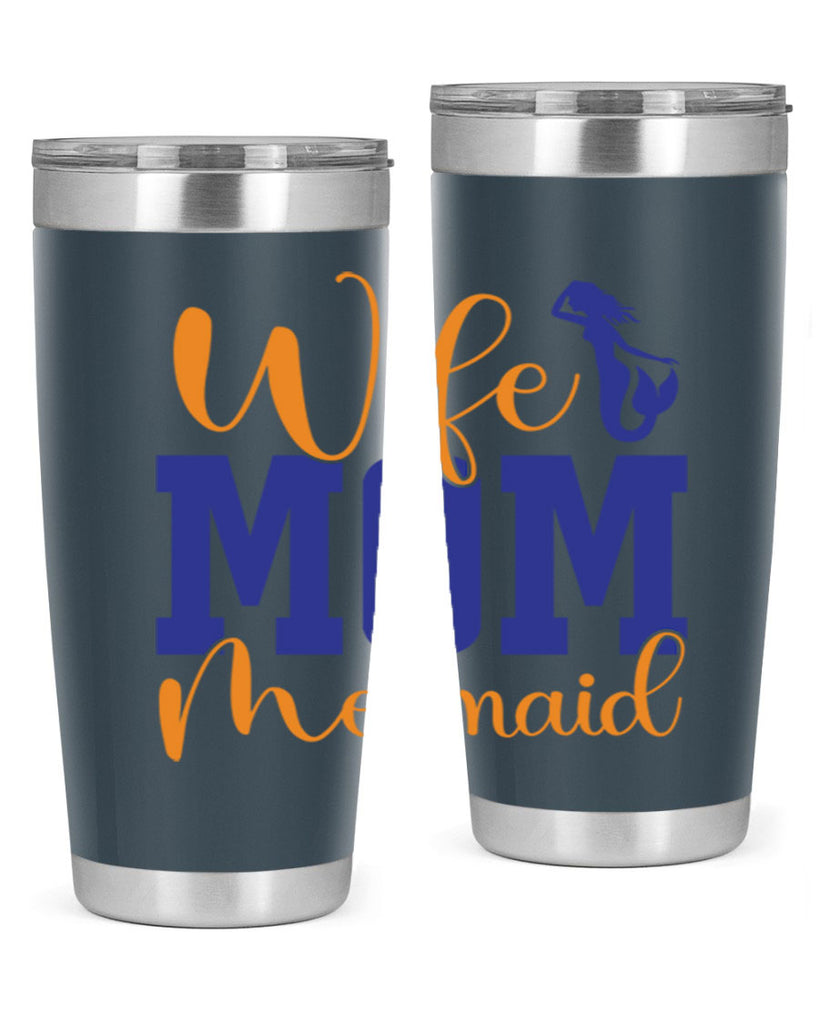 Wife Mom Mermaid 668#- mermaid- Tumbler