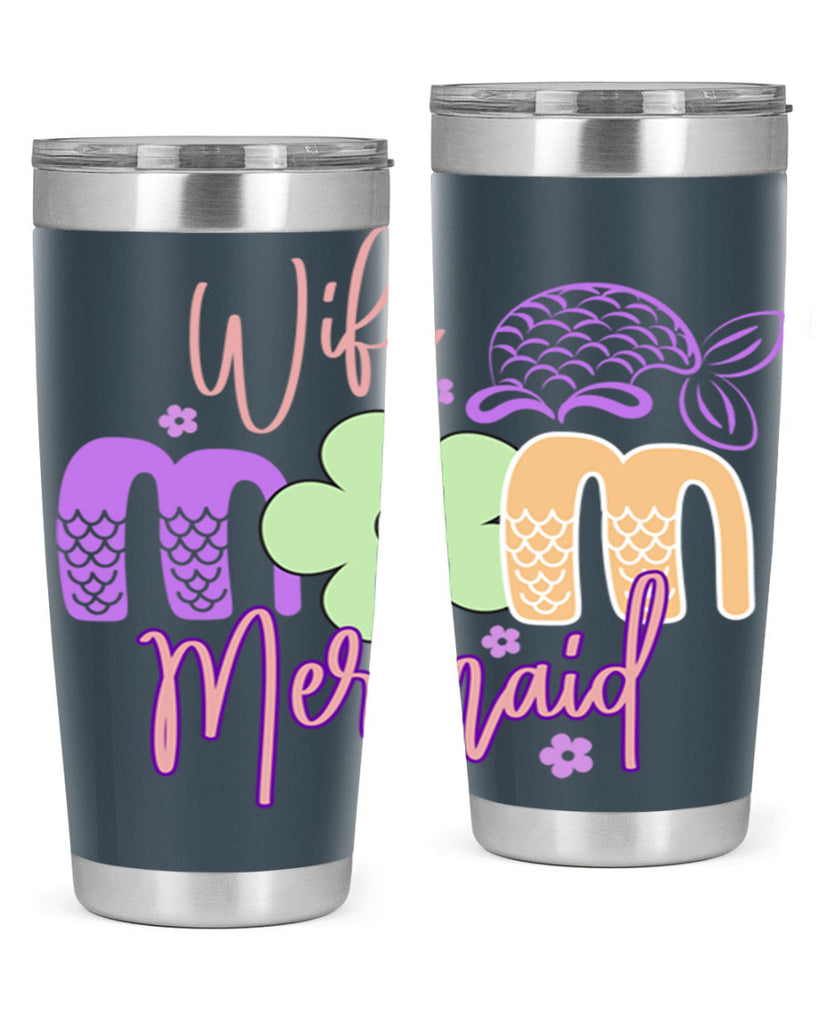 Wife Mom Mermaid 677#- mermaid- Tumbler