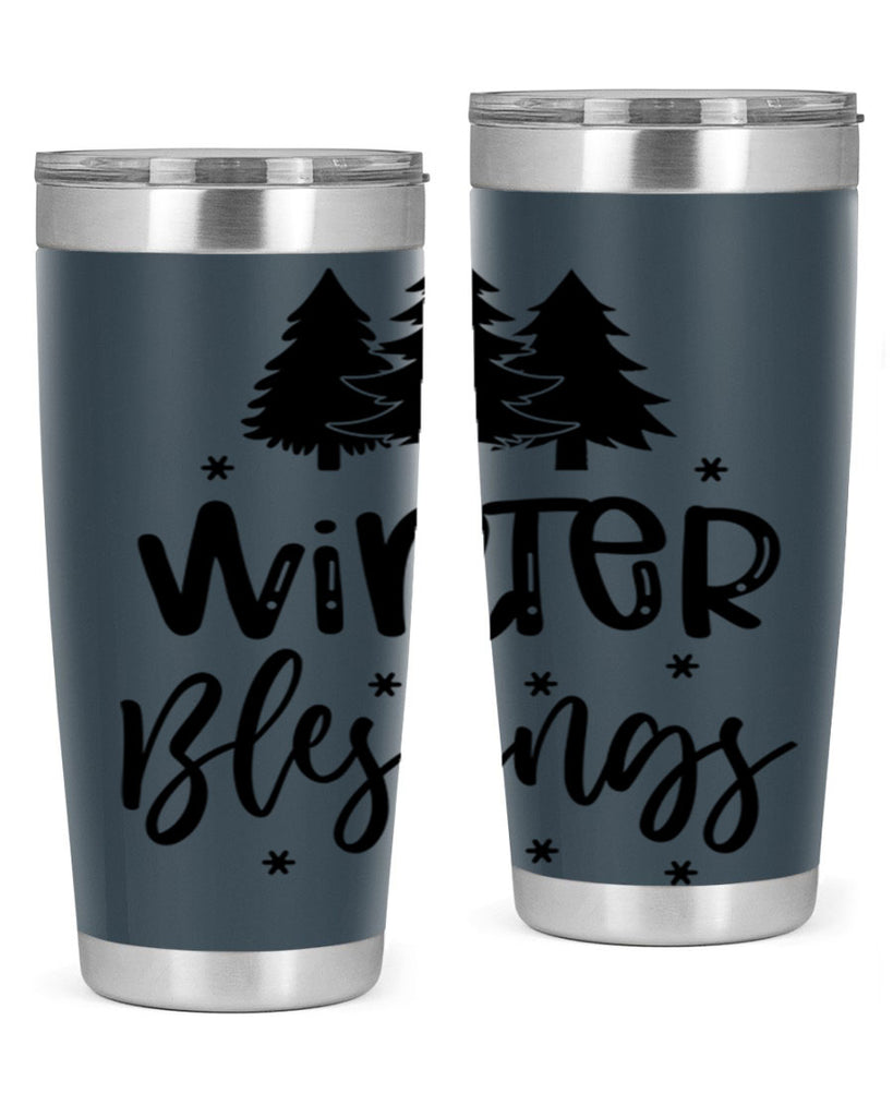Winter Blessings 489#- winter- Tumbler