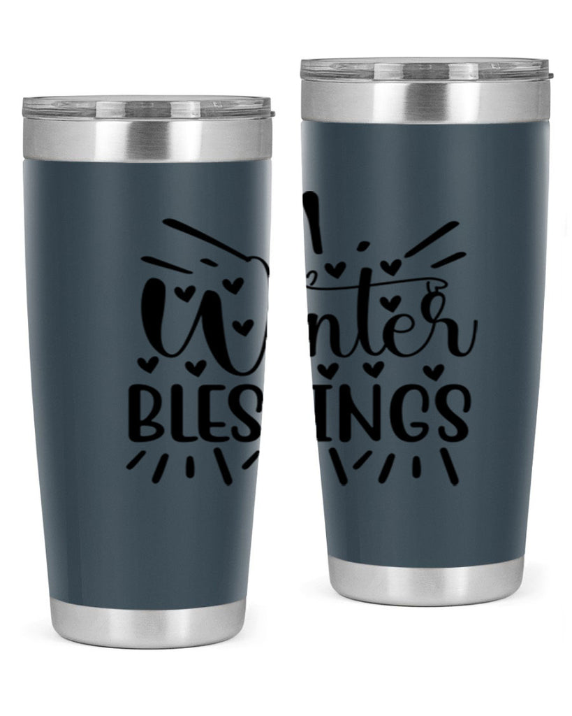 Winter Blessings 491#- winter- Tumbler