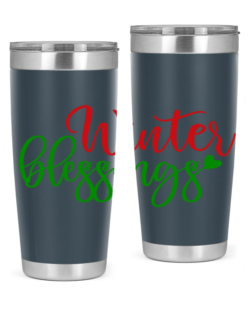 Winter Blessings 492#- winter- Tumbler