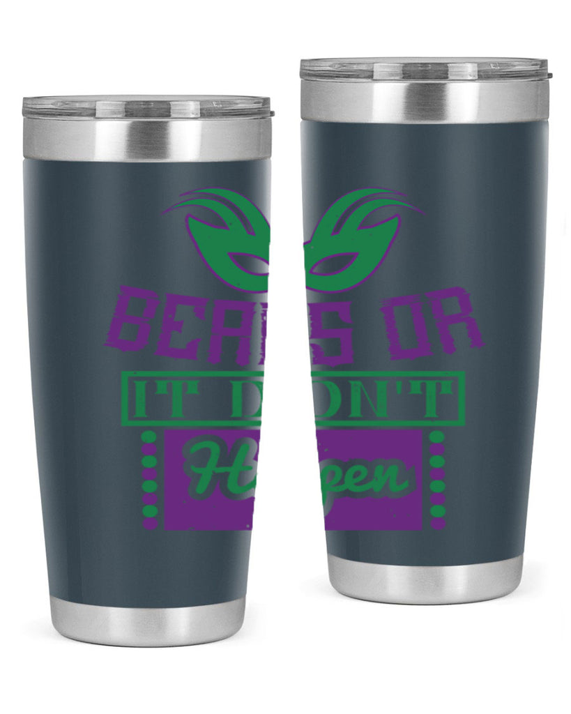 beads or it didnt happen 27#- mardi gras- Tumbler