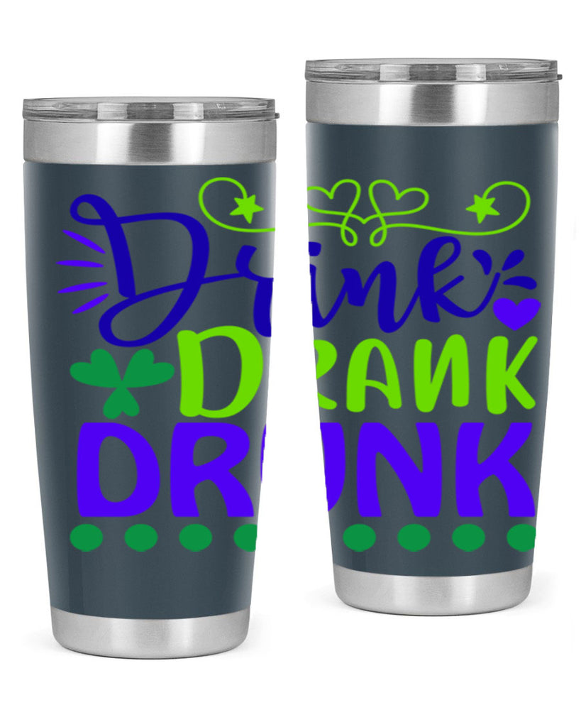 drink drank drunk 22#- mardi gras- Tumbler
