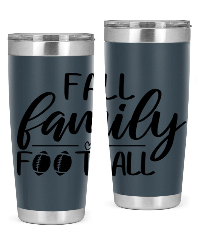 fall family football 100#- fall- Tumbler