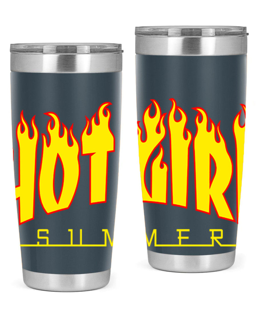 hot girl  summer fire 123#- black words phrases- Cotton Tank